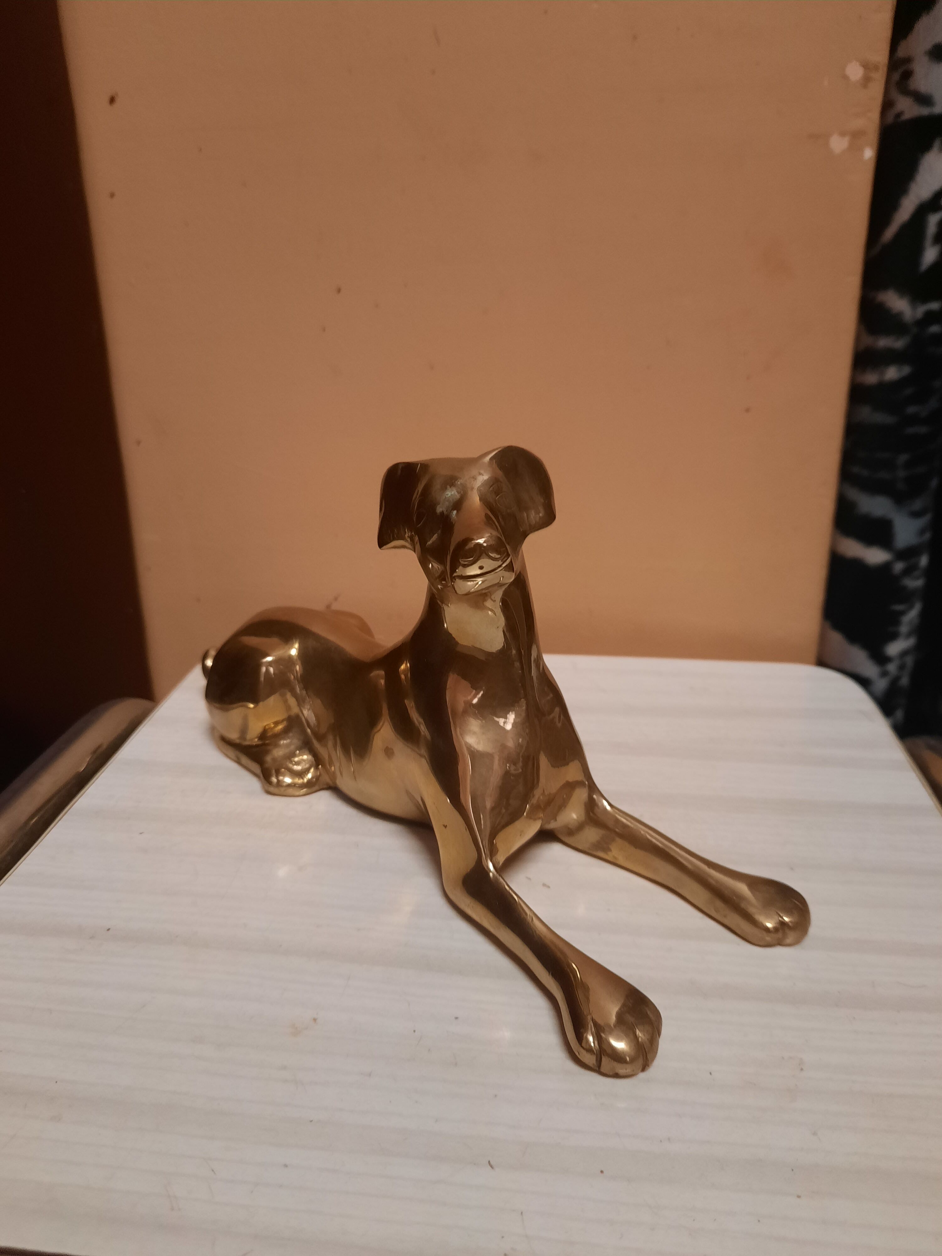 Brass dog