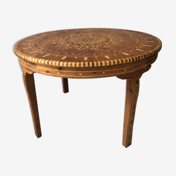 Moroccan inlaid table