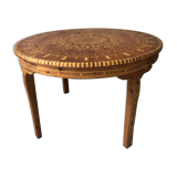 Moroccan marquetry table