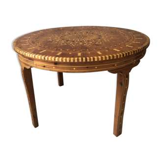 Moroccan inlaid table