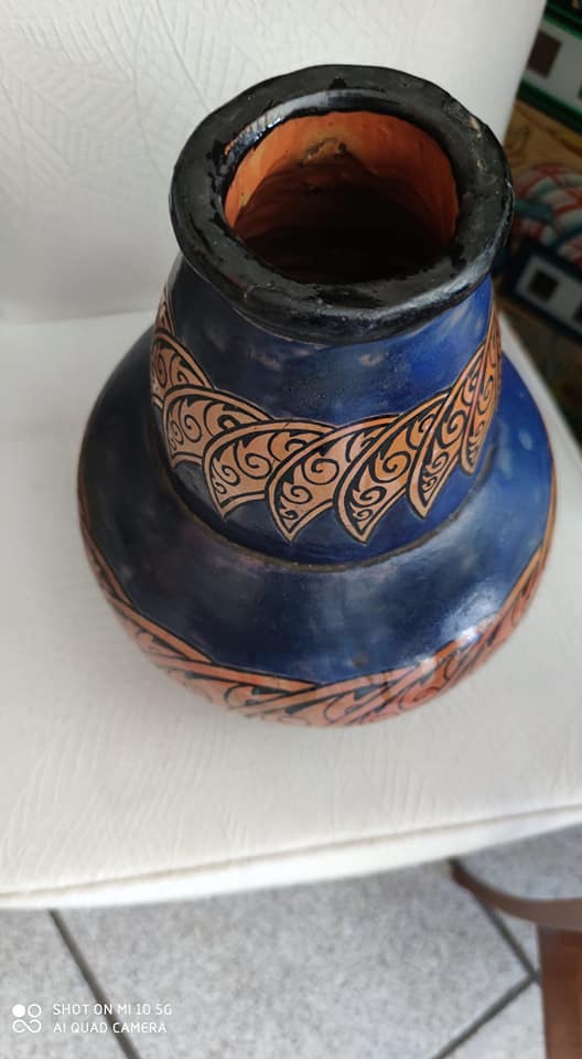 Ceramic vase by Yvonne Brunet in 1931