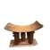 Ashanti African stool from Ivory Coast, carved from solid wood