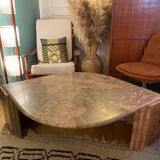 Vintage pink marble eye coffee table