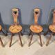 Vintage brutalist heart shaped chairs, 1960s