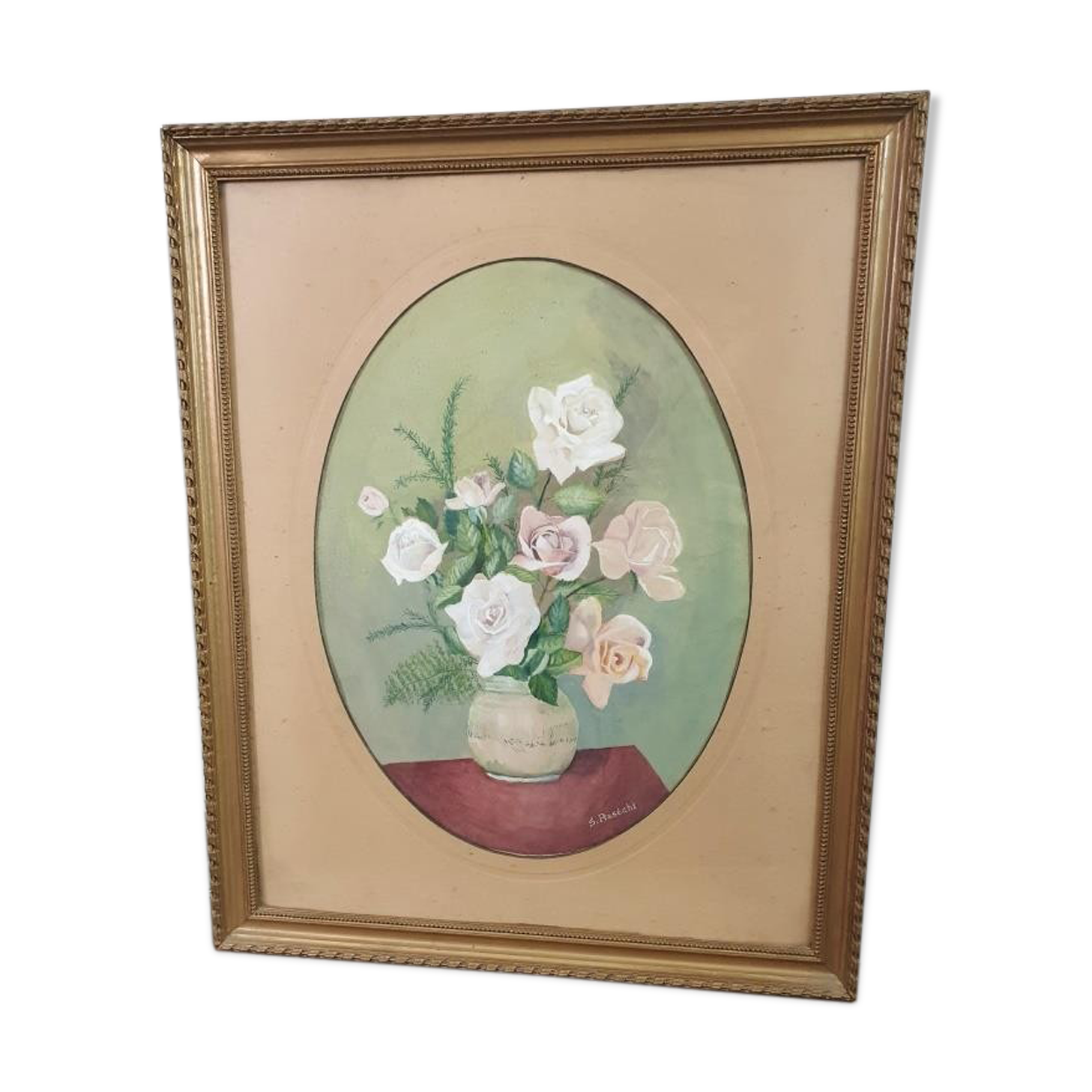 Ancient table peony bouquet