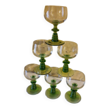 6 Alsatian Roemer type glasses