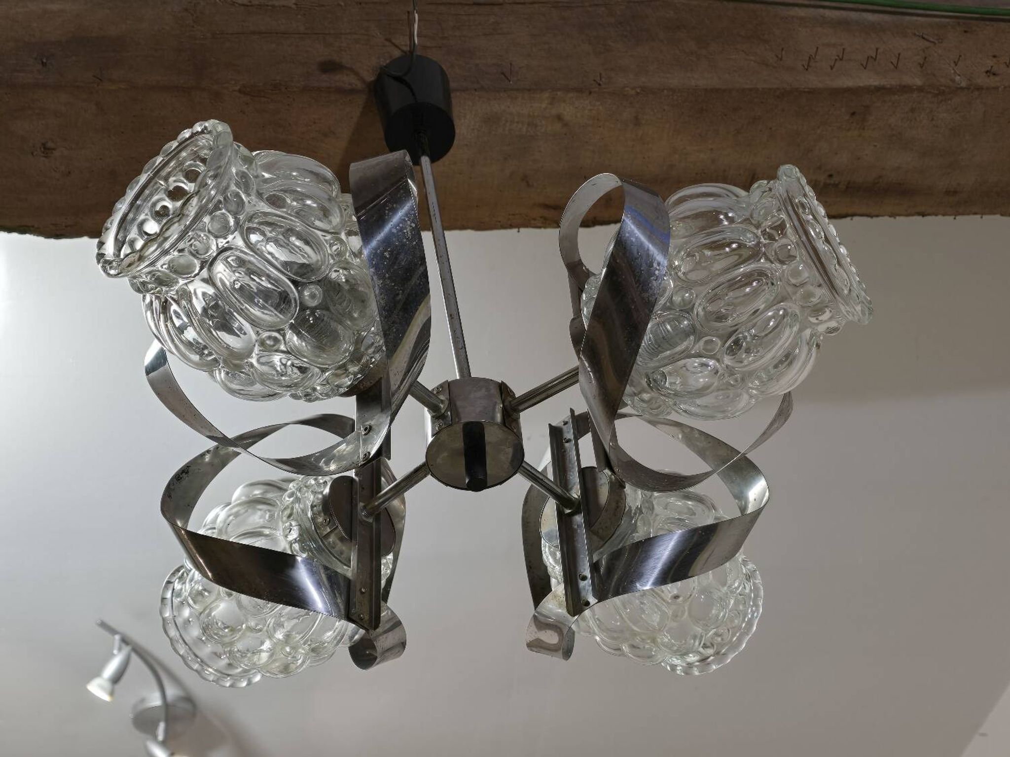 Luste verre moulé bullé Helena Tynell