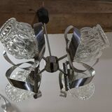 Helena Tynell bubble molded glass chandelier