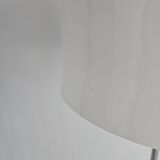 Vintage floor lamp with plastic shade, height adjustable
