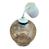 Vintage glass globe pendant light