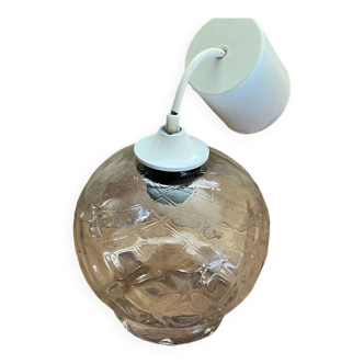 Suspension globe verre vintage