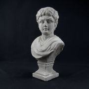 Bust of Marcus Aurelius Caesar as a teenager, in terracotta with a grey patina, 20th century
