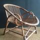 Adult rattan shell armchair