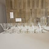 6 crystal water glasses
