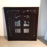 Miroir en bois exotique 89x79cm