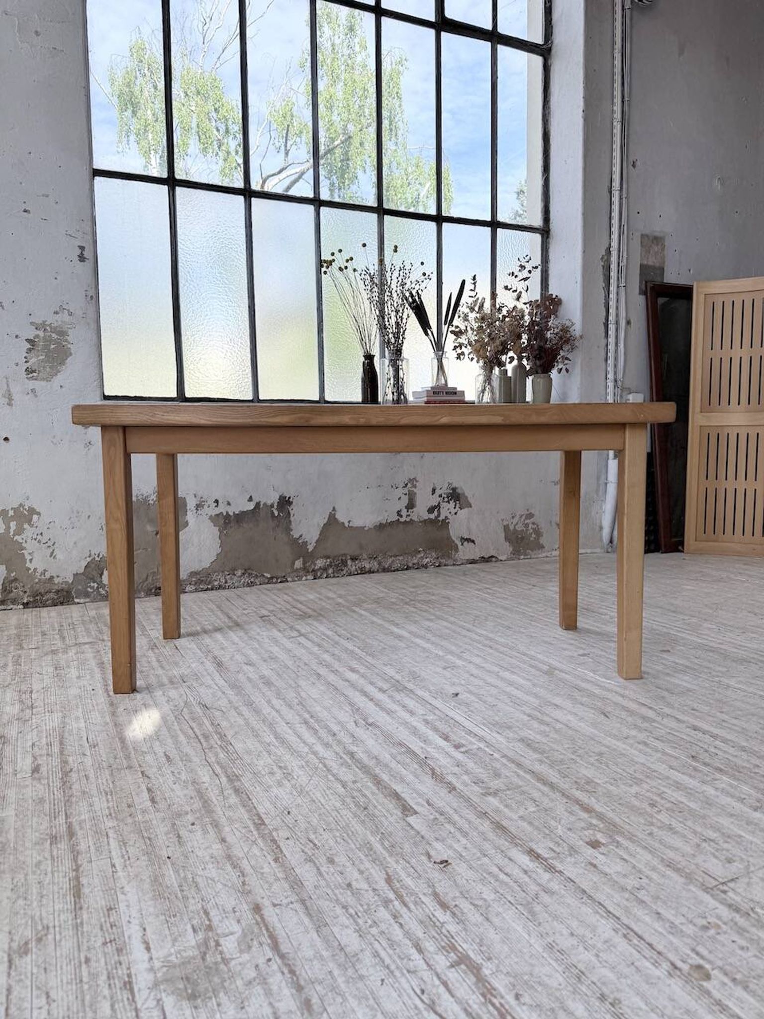 Solid elm farmhouse table 150cm