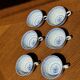 Small Chinese blue and white tea set for 6 cups and saucers.