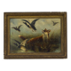 Decorative antique english painting fox and ducks