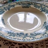 Duo of iron earthenware soup plates