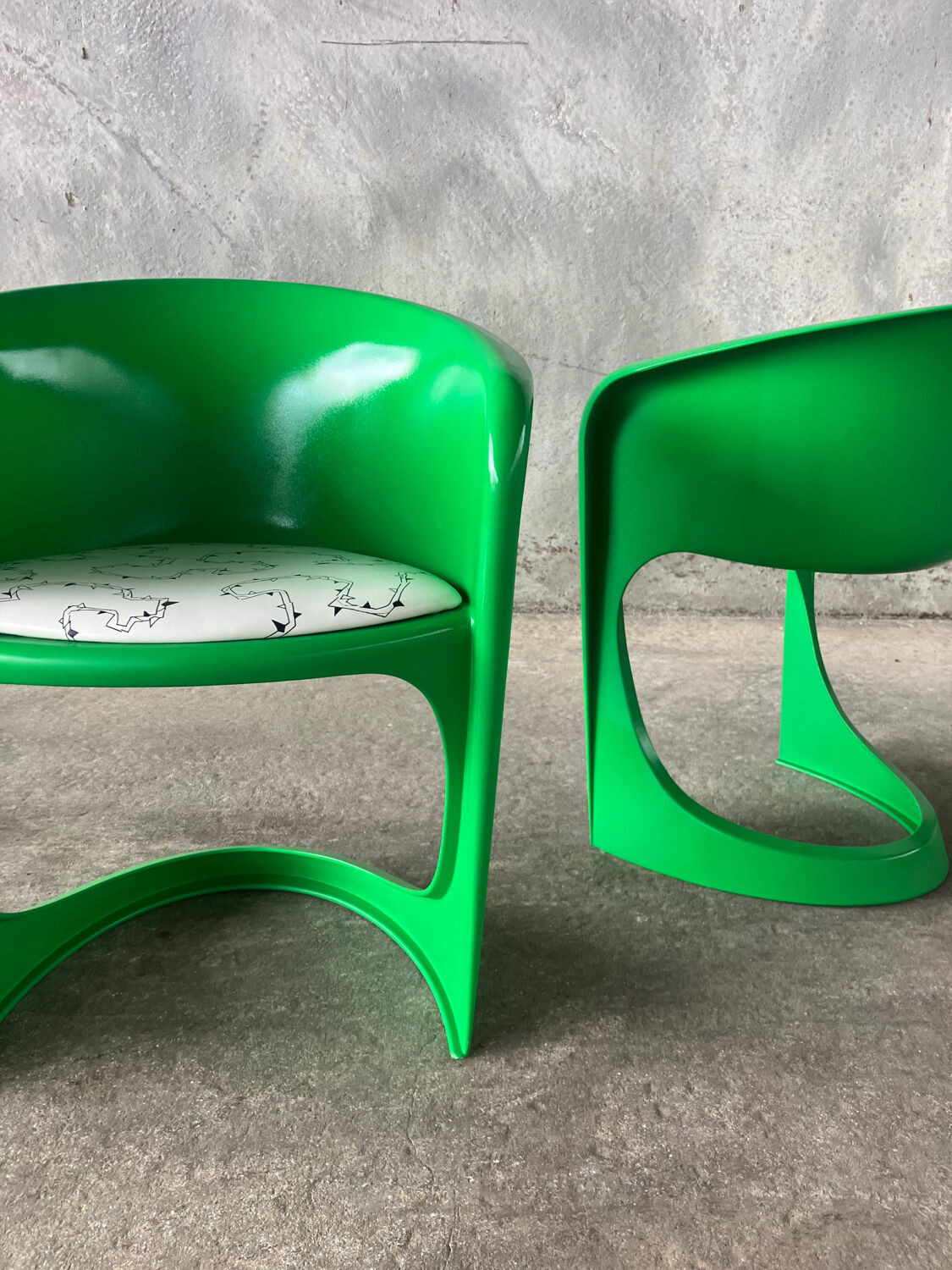 Set of four Steen Ostergaard chairs for Cado, Denmark, 1974.