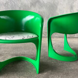 Set of four Steen Ostergaard chairs for Cado, Denmark, 1974.