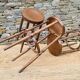 Trio de tabourets hauts de bistrot vintage
