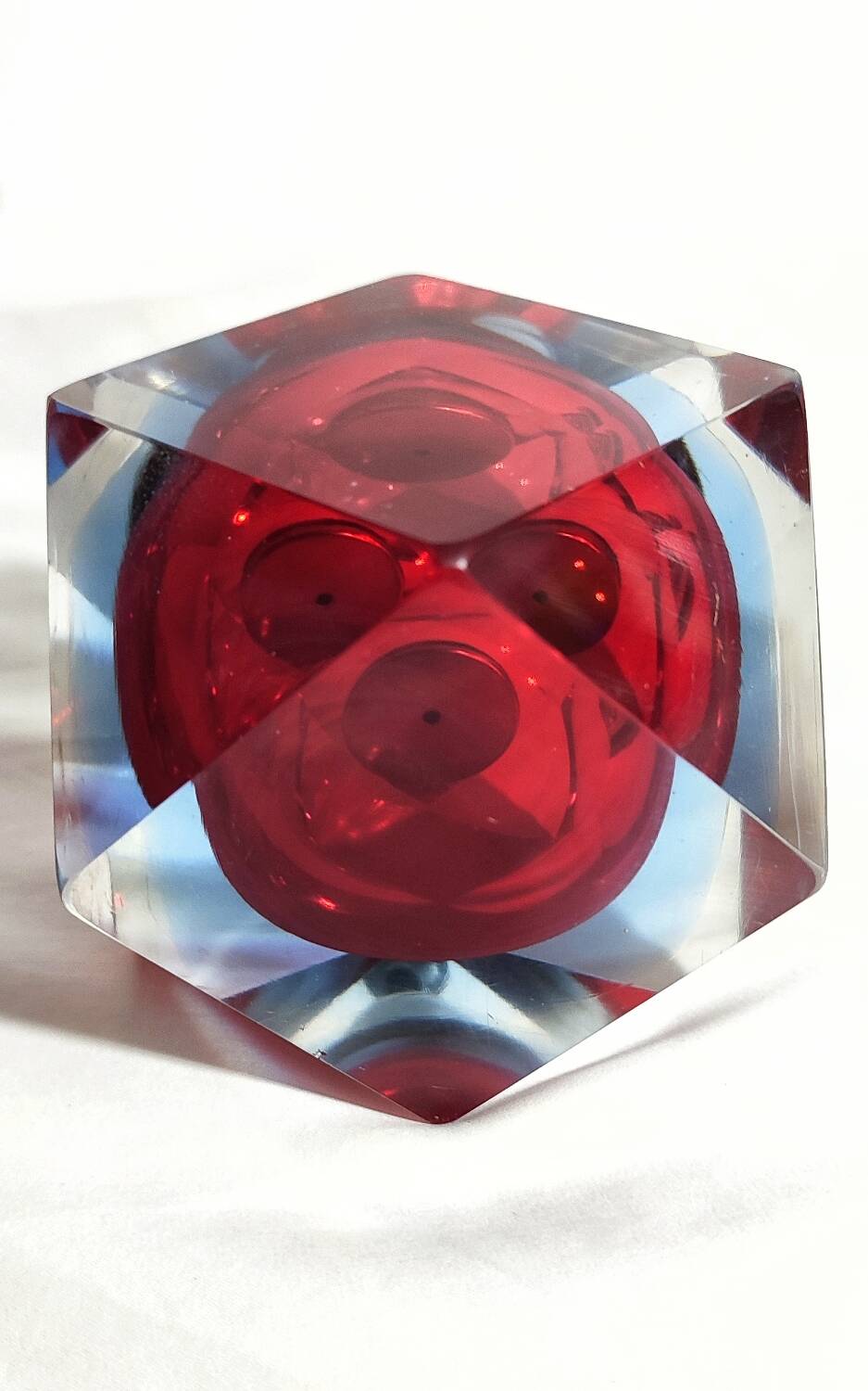 Encendedor de cristal de Murano. Italia, 1970s.