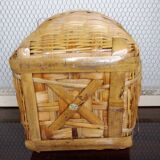 Cache pot osier vintage
