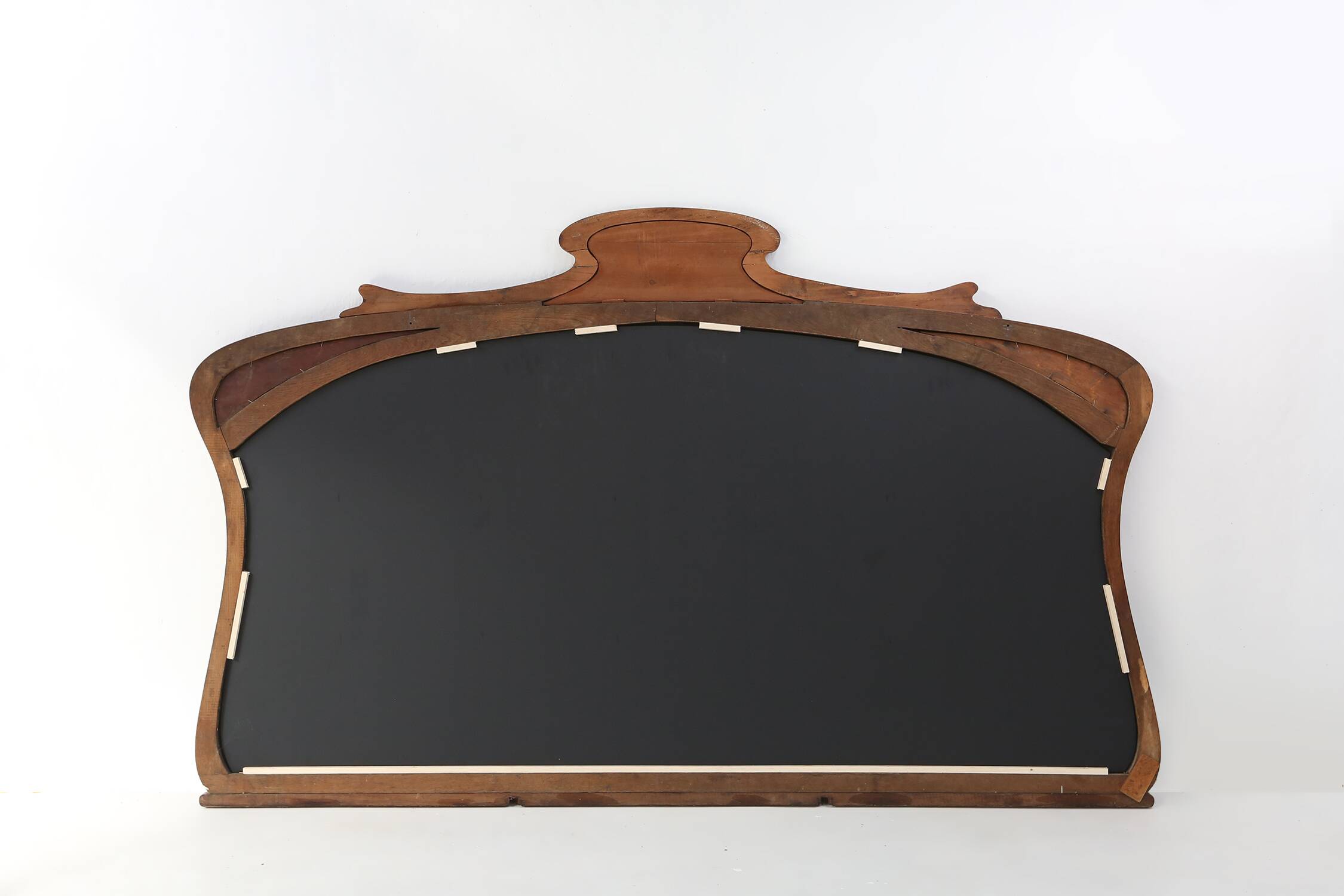 Large hand carved Art Nouveau chimney mirror, France ca. 1910