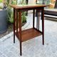 Art Nouveau side table 1910 with double tops in dark oak.
