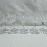 Val Saint Lambert - 10 Nestor Hamlet White Wine Glasses