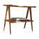 Beech wood coffee table, restored, Italy 50s