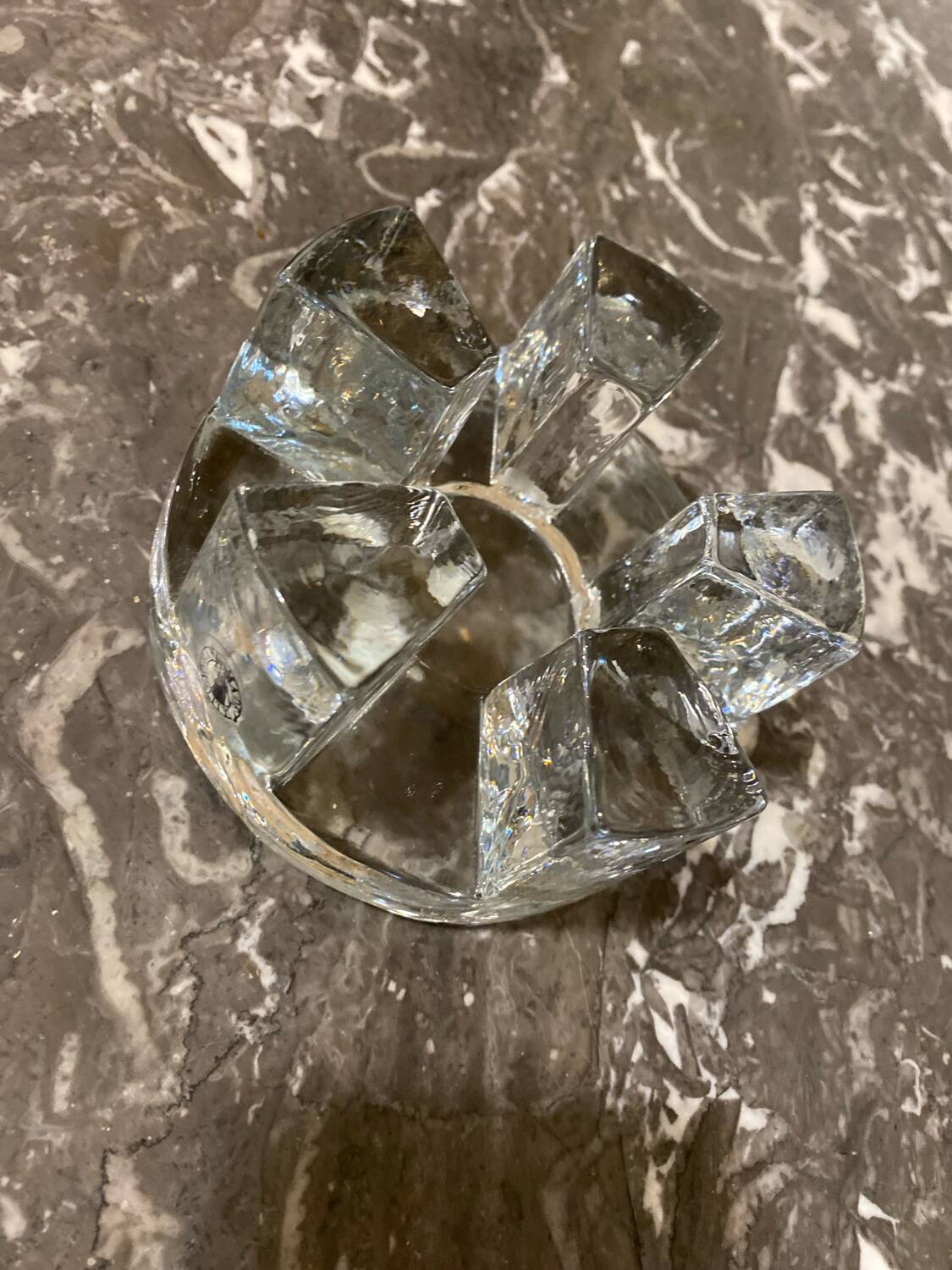 Candle holder ice cube