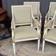 Classic Louis XVI armchairs. Solid wood.