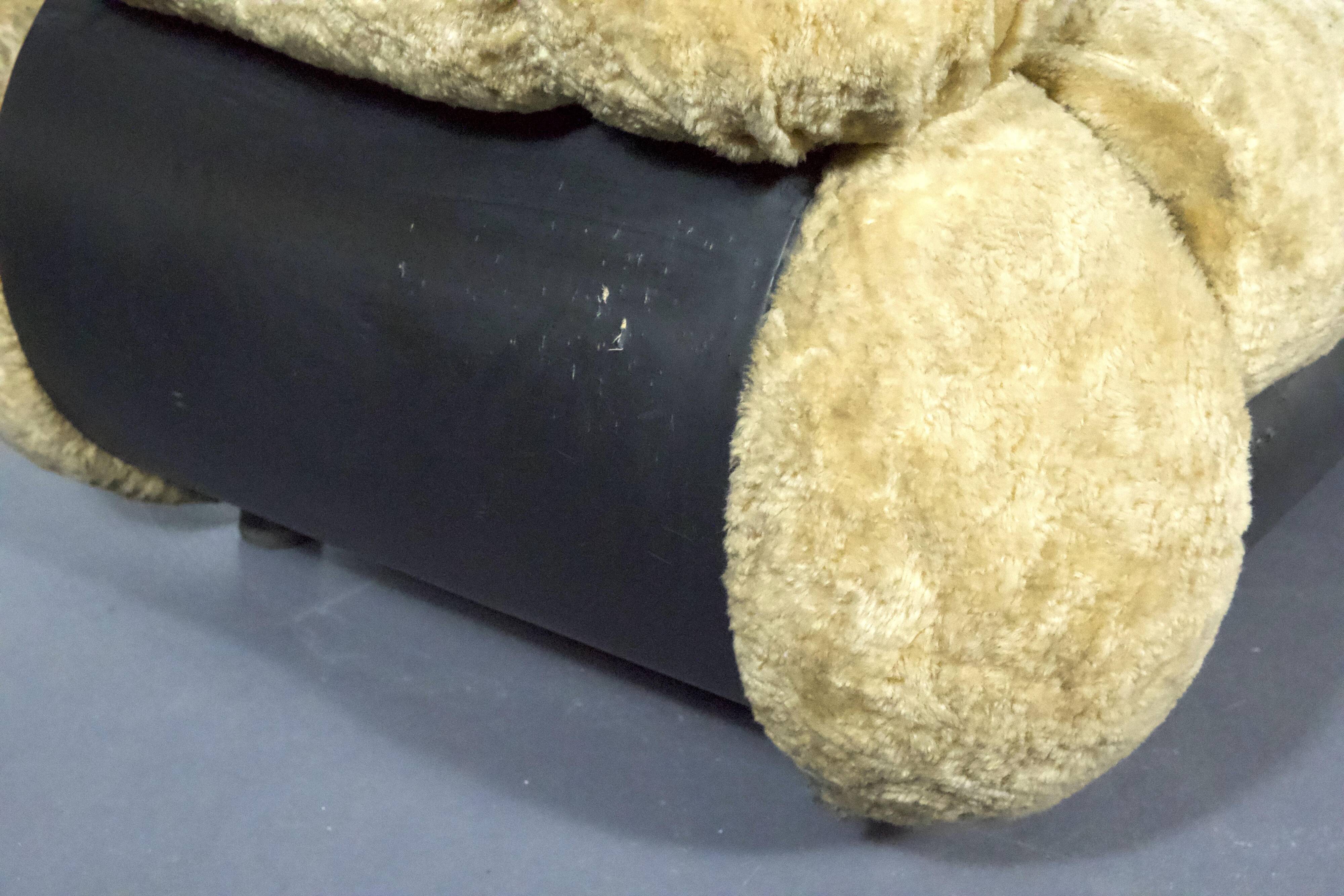 three-seater sofa designed by Adriano Piazzesi, produced in Italy during the 1970s. Upholster