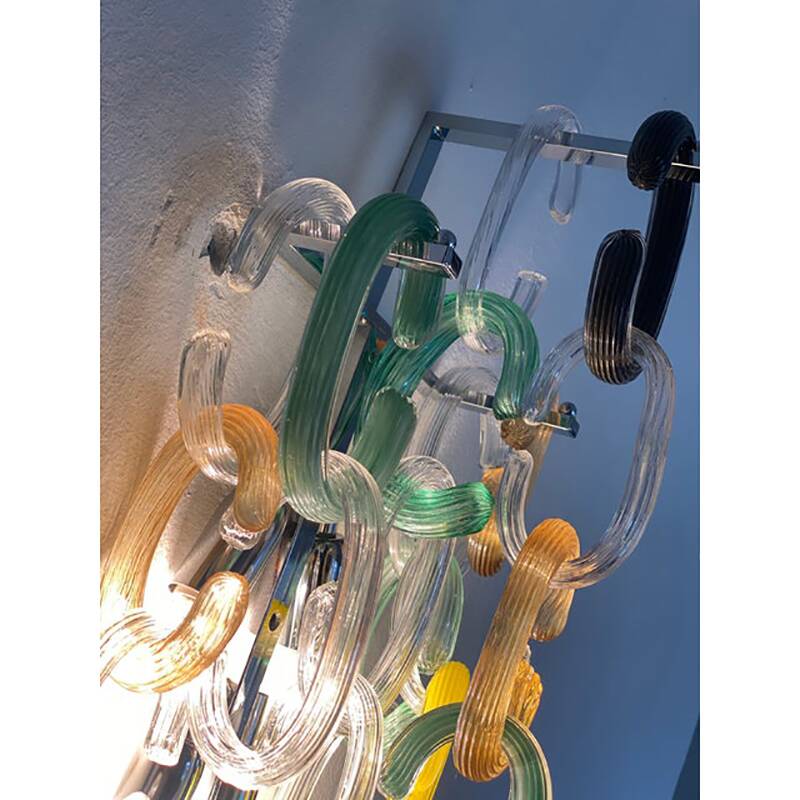 Applique contemporaine en verre style Venini, Italie