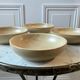 Lot of 4 hollow stoneware plates made in france
