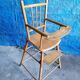 High wooden chair doll