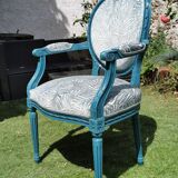 Louis XVI style medallion armchair