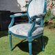 Louis XVI style medallion armchair
