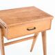 Vintage console or side table. Oak splayed legs - France 60s