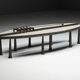 Table basse brutaliste en acier et pierre de Thomas Serruys, Belgique, 2019