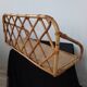 Rattan wall shelf