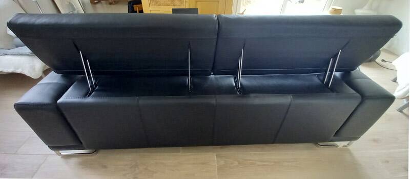 3-seater leather sofa Roche Bobois