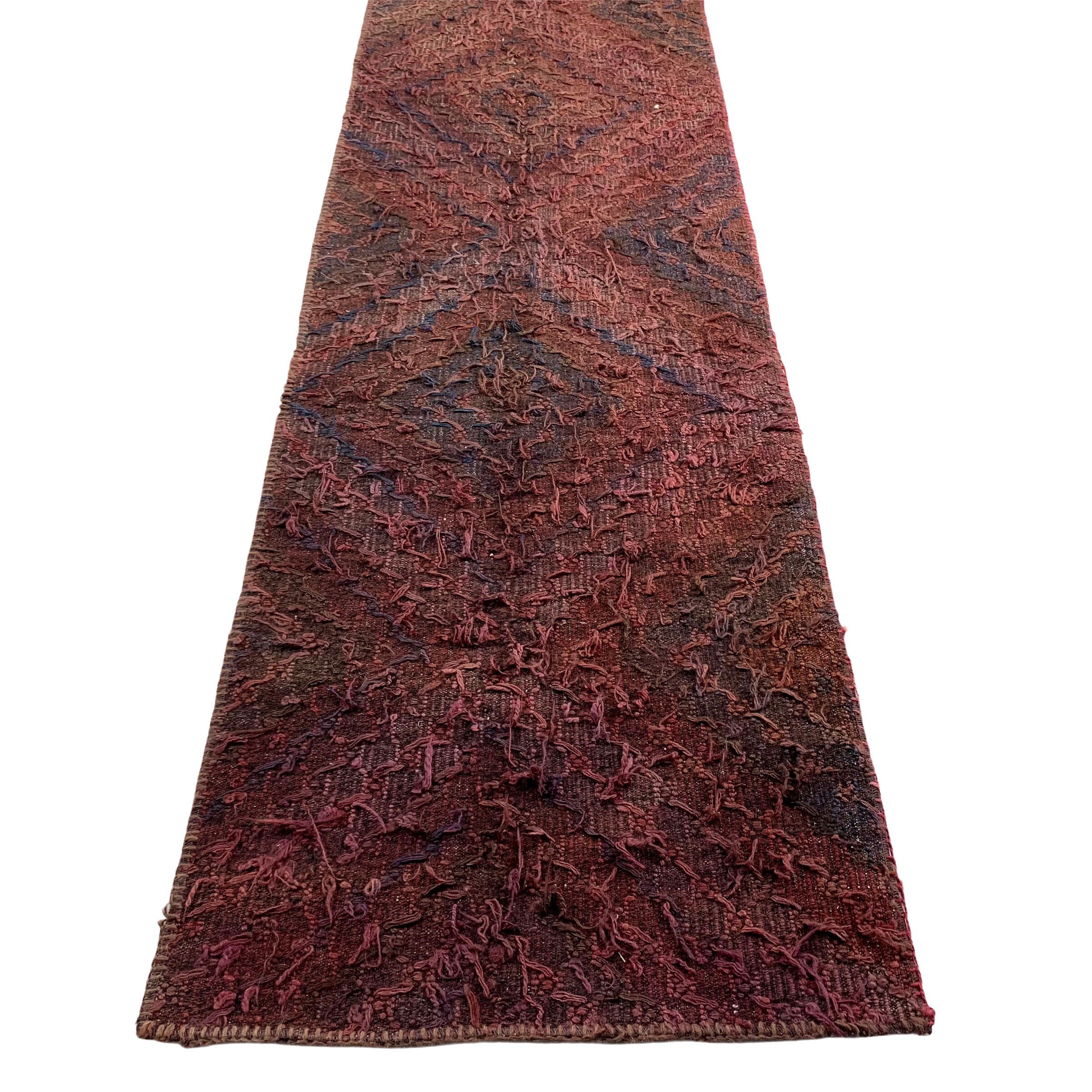 Traditional turkish kilim rug runner shabby vintage wool country home kilim runner 289 x 60cm