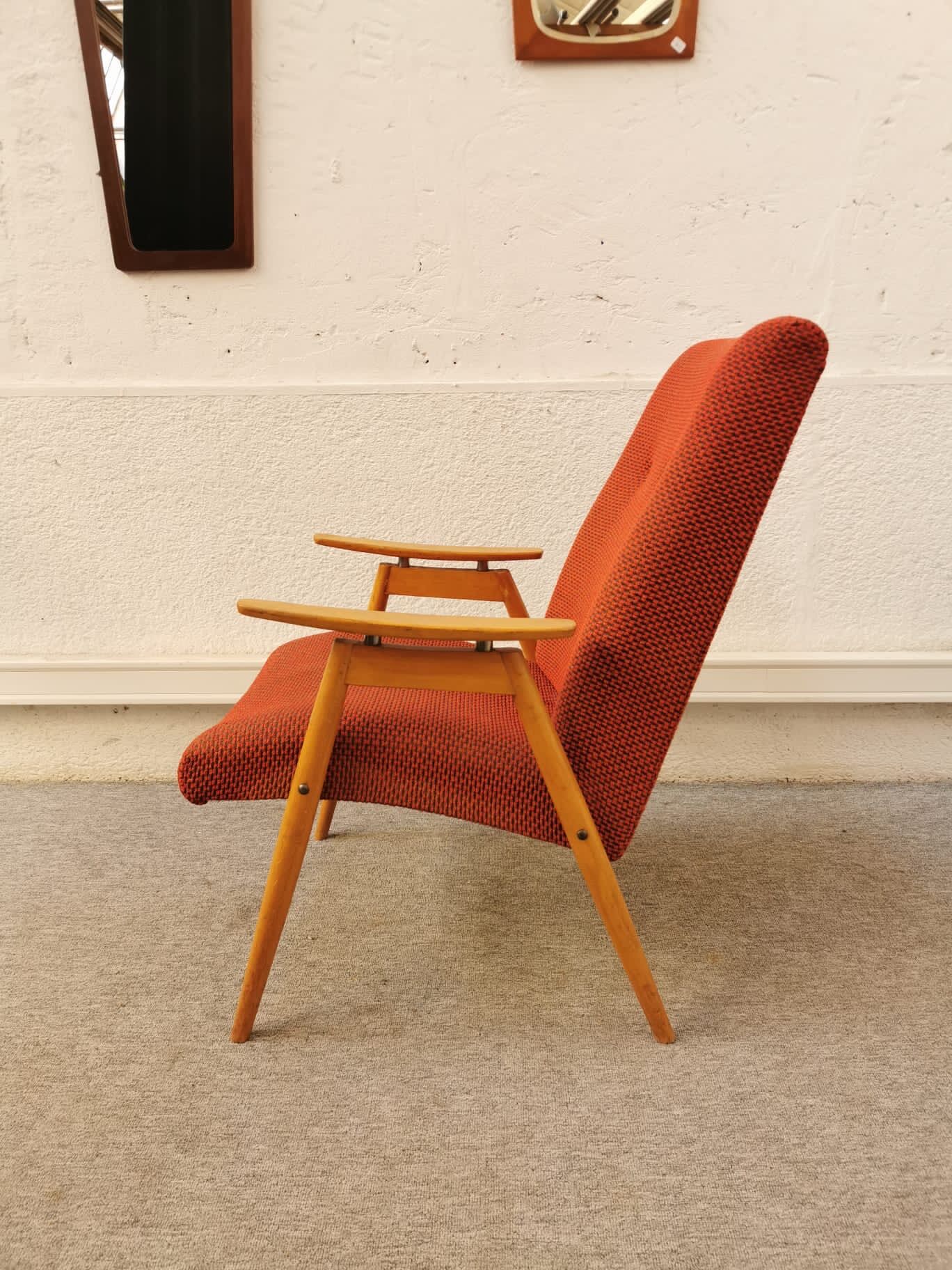 Vintage red armchair