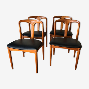 4 chaises modèle Juliane signées du designer Johannes Andersen