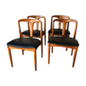 4 Juliane model chairs signed by designer Johannes Andersen