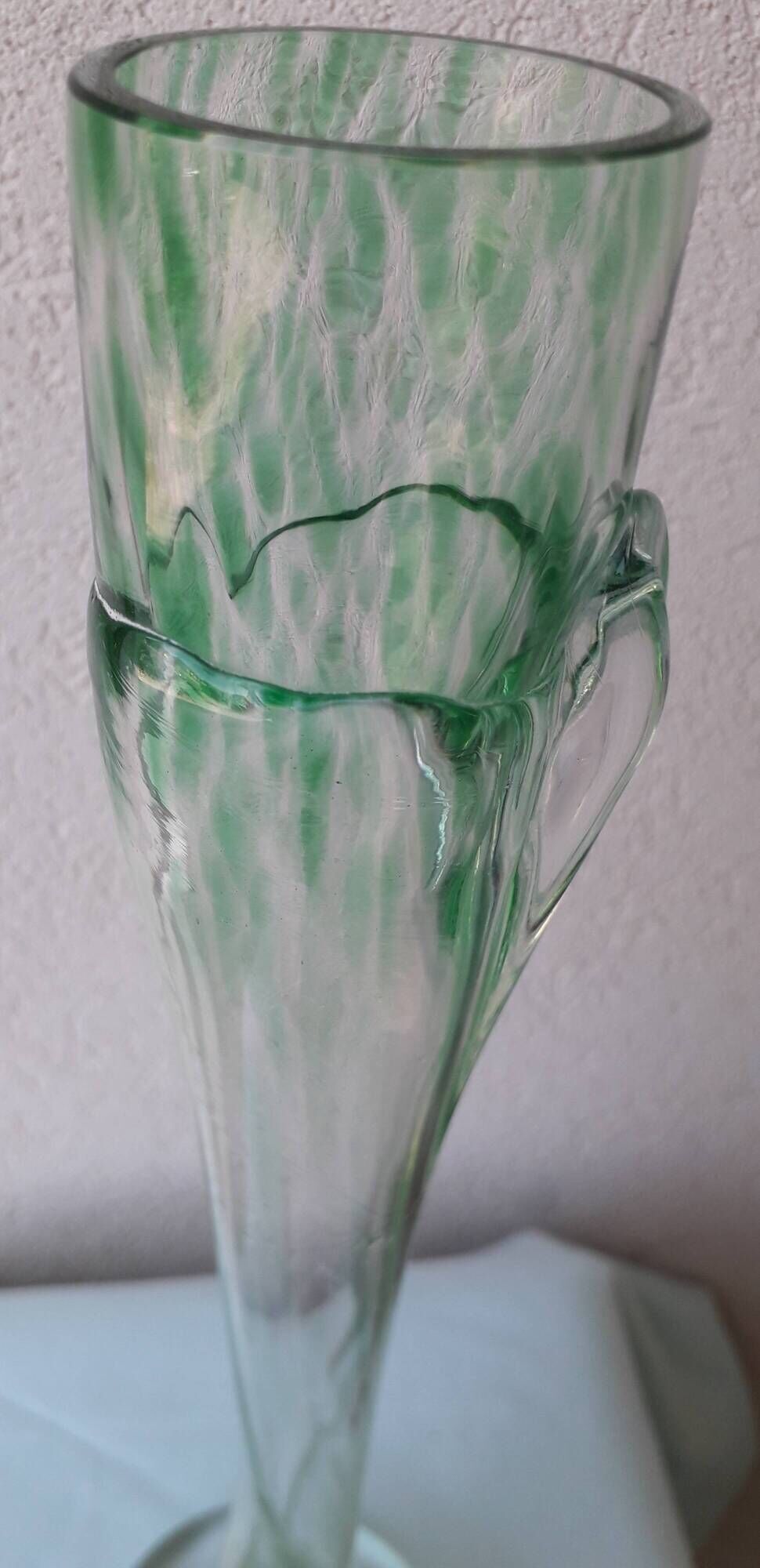 Blown glass vase Michel Steiner