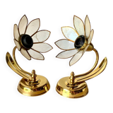 Appliques laiton et nacre